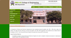 Desktop Screenshot of eee.rvrjcce.ac.in